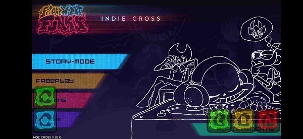 黑色星期五之夜indiecross模组(fnf indie cross)24